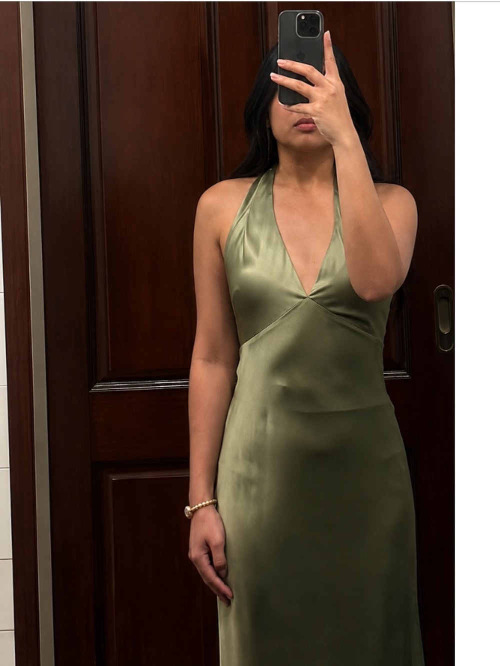Reformation Daniela Silk Halter Maxi Dress - Picture 2 of 8